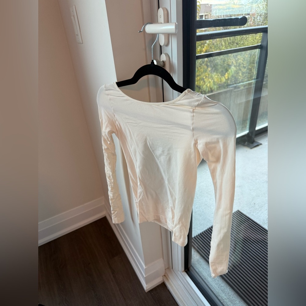 UO backless long sleeve top